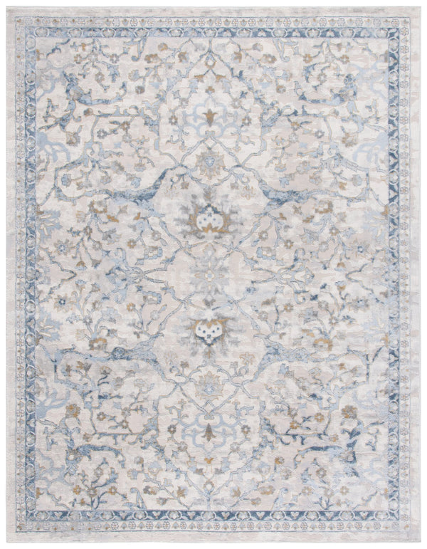 Safavieh Palma Elegant Square Area Rug – Luxurious Softness, Timeless Design, Perfect For Modern Interiors Beige ,Light Blue 75% Polypropylene 25% Polyester Pam336a-3r