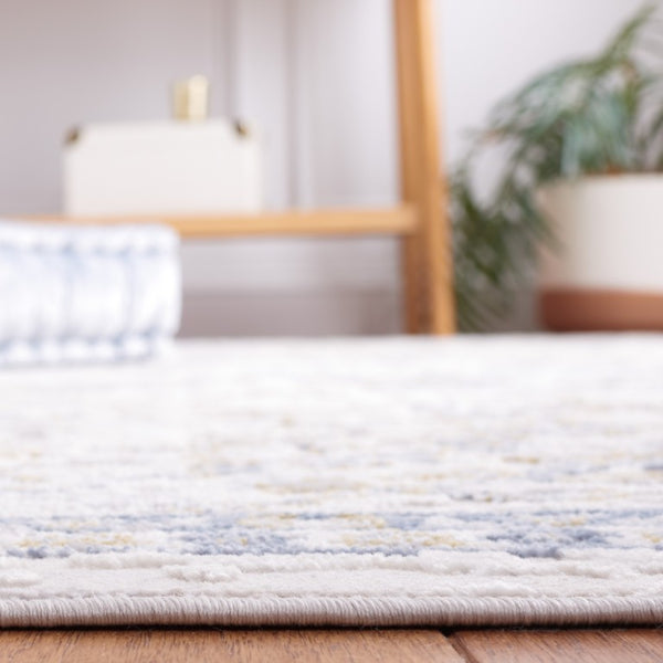 Safavieh Palma Traditional Area Rug in Polypropylene Blend for Living and Dining Rooms Beige / L. Blue 8'-0" x 8'-0" - B PAM336A-8SQ
