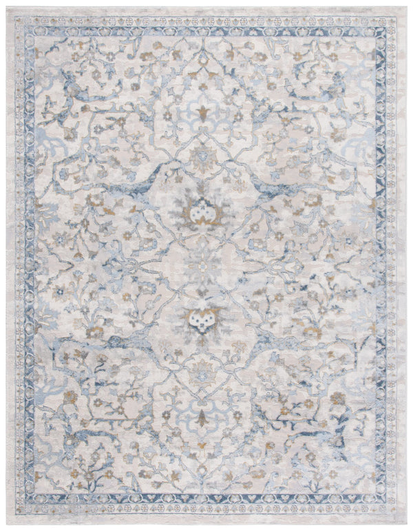Safavieh Palma Round 10Ft Rug Beige & Light Blue – Low-Profile Power-Loomed Turkish Accent Rug, Durable Elegance PAM336A-10R
