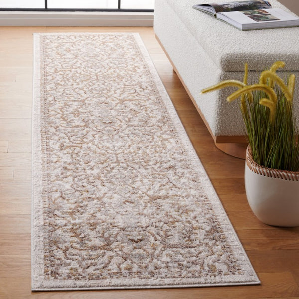 Safavieh Palma Traditional Area Rug in Polypropylene Blend for Living and Dining Rooms Beige / Brown 2'-2" x 7'-0" PAM336B-27