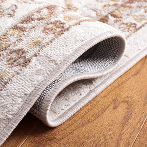 Safavieh Palma Elegant Square Area Rug – Luxurious Softness, Timeless Design, Perfect For Modern Interiors Beige ,Brown 75% Polypropylene 25% Polyester Pam336b-5r