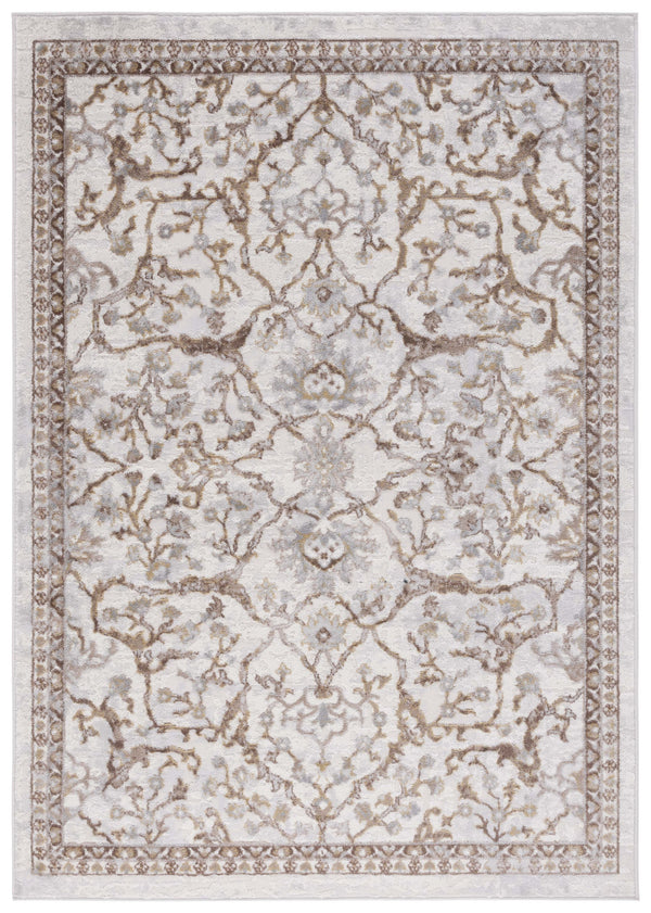 Safavieh Palma Elegant Square Area Rug – Luxurious Softness, Timeless Design, Perfect For Modern Interiors Beige ,Brown 75% Polypropylene 25% Polyester Pam336b-5r
