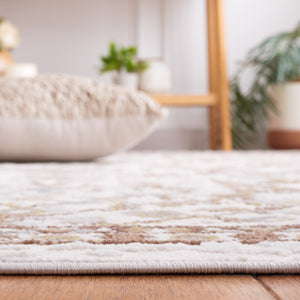 Safavieh Palma Traditional Hallway Runner Polypropylene Low Pile Entryway Rug in Neutral Tones Beige / Brown 6'-0" x 8'-0" PAM336B-68