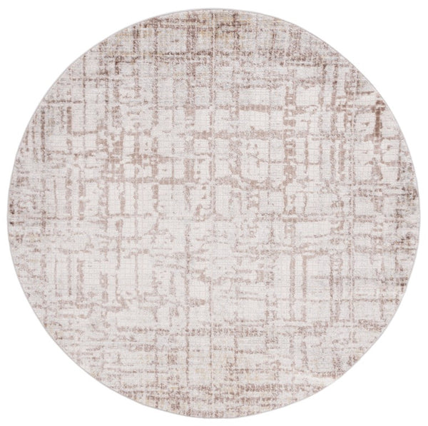 Safavieh Palma Traditional Area Rug in Polypropylene Blend for Living and Dining Rooms Beige / Brown 8'-0" x 8'-0" PAM336B-8R