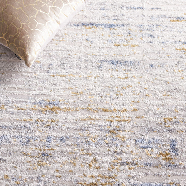 Safavieh Palma 342 Power Loomed  Rug Beige / Light Blue PAM342A-2