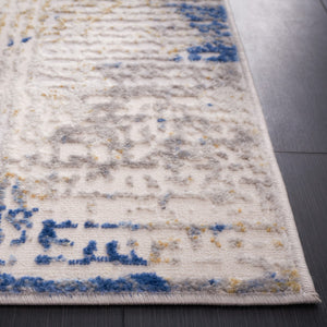 Safavieh Palma 350 Power Loomed  Rug Beige / Blue PAM350A-2