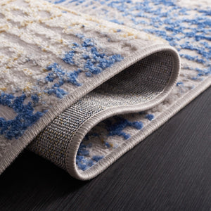Safavieh Palma 350 Power Loomed  Rug Beige / Blue PAM350A-2