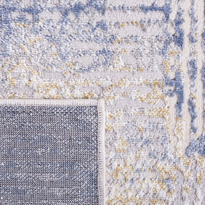 Safavieh Palma Abstract Geometric Accent Rug Turkish Polypropylene Blend for Modern Interiors Beige / Light Blue PAM350B-2