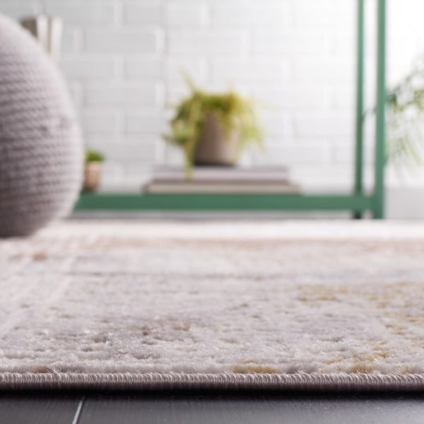 Safavieh Palma Abstract Geometric Accent Rug Turkish Polypropylene Blend for Modern Interiors Beige / Brown PAM350C-2