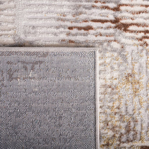 Safavieh Palma Abstract Geometric Accent Rug Turkish Polypropylene Blend for Modern Interiors Beige / Brown PAM350C-2