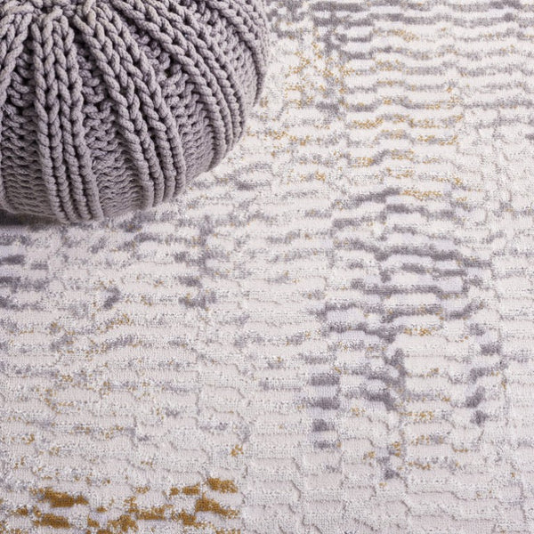 Safavieh Palma Abstract Beige Grey Power Loomed Polypropylene Accent Rug for Modern Interiors PAM352A-2
