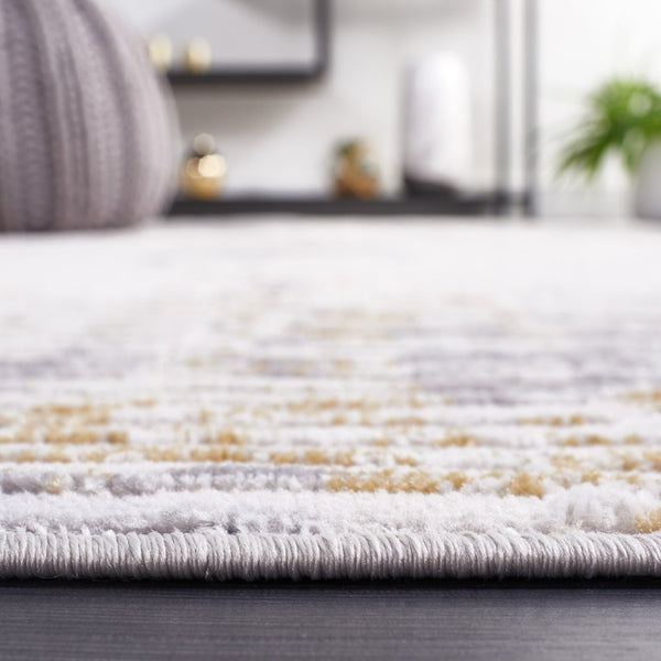 Safavieh Palma Abstract Beige Grey Power Loomed Polypropylene Accent Rug for Modern Interiors PAM352A-2