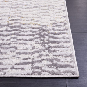 Safavieh Palma Abstract Beige Grey Power Loomed Polypropylene Accent Rug for Modern Interiors PAM352A-2