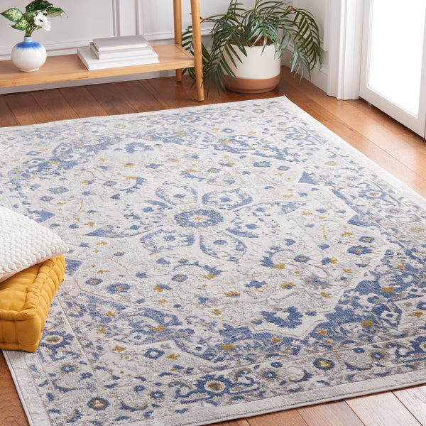 Safavieh Palma 354 Power Loomed  Rug Beige / Light Blue PAM354A-2