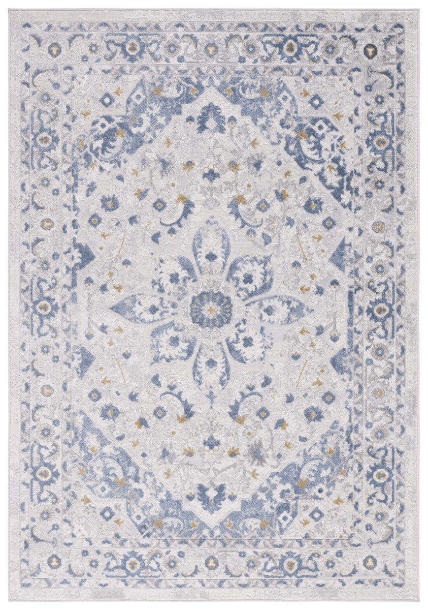 Safavieh Palma 354 Power Loomed  Rug Beige / Light Blue PAM354A-2