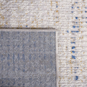 Safavieh Palma Geometric Area Rug Power Loomed Polypropylene Low Pile Bedroom Accent Beige / Blue 3'-0" x 5'-0" PAM356A-3