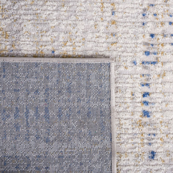 Safavieh Palma Geometric Area Rug Power Loomed Polypropylene Low Pile Bedroom Accent Beige / Blue 3'-0" x 5'-0" PAM356A-3