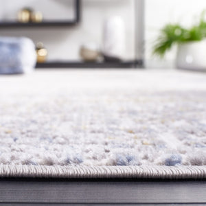 Safavieh Palma Geometric Area Rug Power Loomed Polypropylene Low Pile Bedroom Accent Beige / Light Blue 2'-2" x 3'-9" PAM356B-2