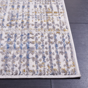 Safavieh Palma Geometric Area Rug Power Loomed Polypropylene Low Pile Bedroom Accent Beige / Light Blue 2'-2" x 3'-9" PAM356B-2