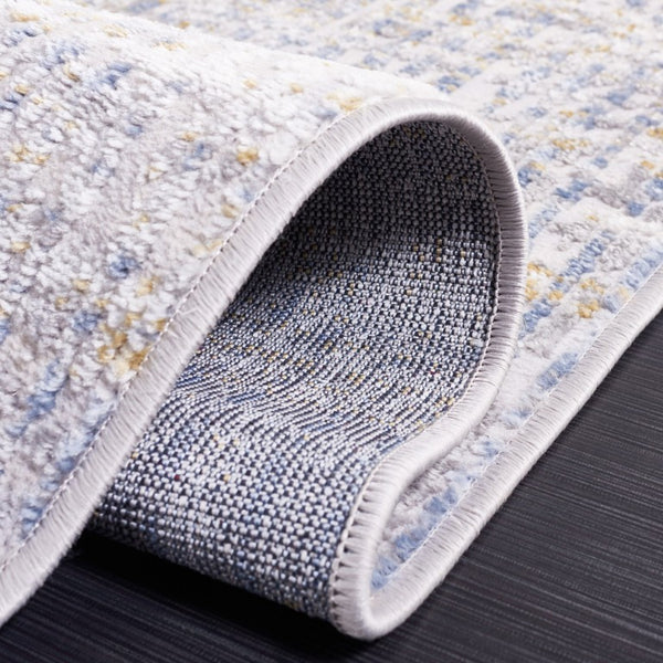 Safavieh Palma Geometric Area Rug Power Loomed Polypropylene Low Pile Bedroom Accent Beige / Light Blue 2'-2" x 3'-9" PAM356B-2