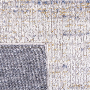 Safavieh Palma Geometric Area Rug Power Loomed Polypropylene Low Pile Bedroom Accent Beige / Light Blue 2'-2" x 3'-9" PAM356B-2