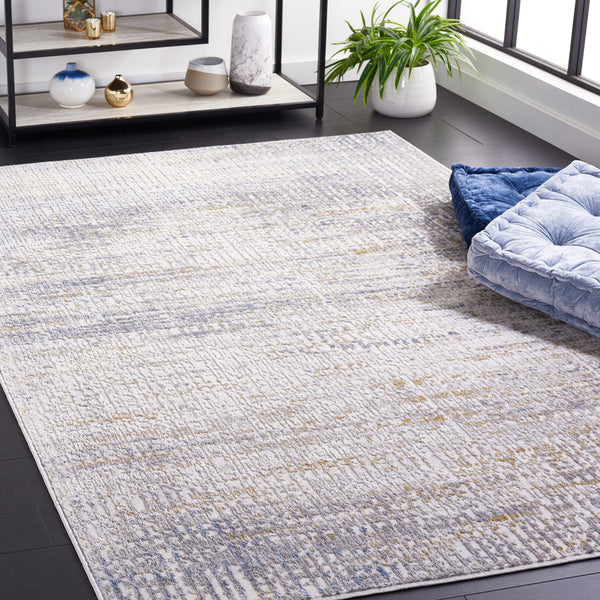 Safavieh Palma Elegant Area Rug - Timeless Abstract Design, Durable Comfort & Easy Maintenance For Any Space Beige ,Light Blue 75% Polypropylene 25% Polyester Pam356b-6