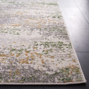 Safavieh Palma Elegant Abstract Area Rug - Durable Power-loomed Design In Soft Grey And Green Hues For Home Grey ,Green 75% Polypropylene 25% Polyester Pam358f-6