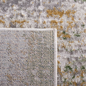 Safavieh Palma Elegant Abstract Area Rug - Durable Power-loomed Design In Soft Grey And Green Hues For Home Grey ,Green 75% Polypropylene 25% Polyester Pam358f-6