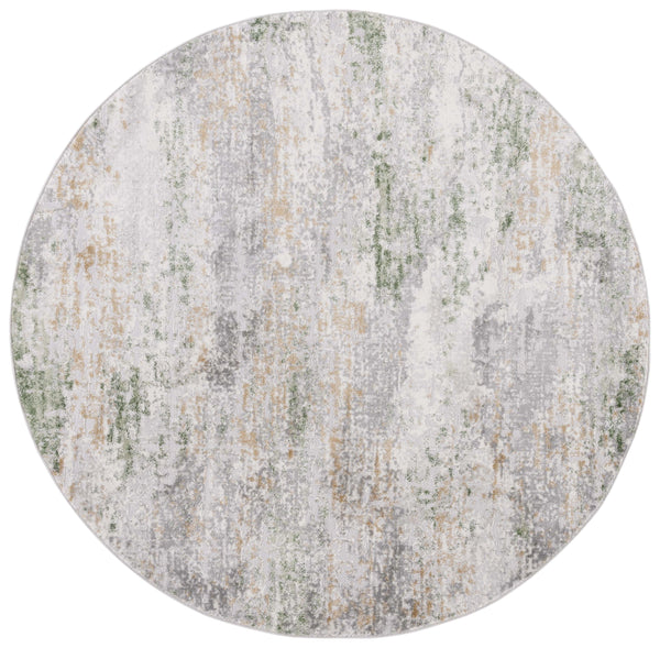 Safavieh Palma Elegant Abstract Area Rug - Durable Power-loomed Design In Soft Grey And Green Hues For Home Grey ,Green 75% Polypropylene 25% Polyester Pam358f-6