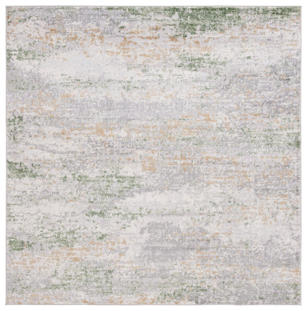 Safavieh Palma Elegant Abstract Area Rug - Durable Power-loomed Design In Soft Grey And Green Hues For Home Grey ,Green 75% Polypropylene 25% Polyester Pam358f-6