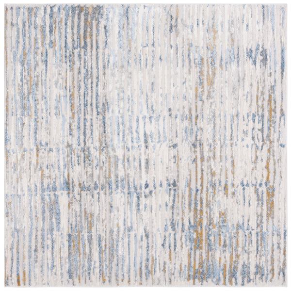 Safavieh Palma Exquisite Runner Area Rug - Timeless Elegance & Abstract Design For Modern Interiors Grey ,Blue 75% Polypropylene 25% Polyester Pam360f-2