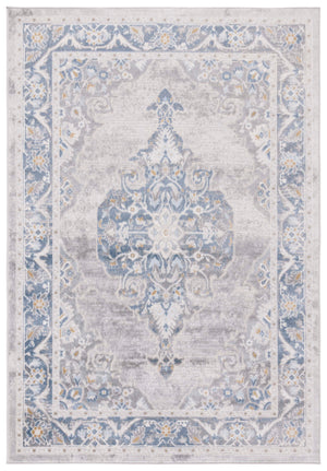 Safavieh Palma Elegant Runner Rug With Timeless Motifs, Turkish Craftsmanship For Sophisticated Home Décor Grey ,Blue 75% Polypropylene 25% Polyester Pam362f-2