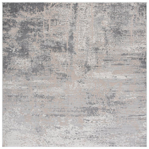 Safavieh Palma Low-Profile Grey Area Rug — Power-Loomed Turkish Construction, Durable Soft Polyblend Surface 8'-0" x 10'-0" PAM364F-8