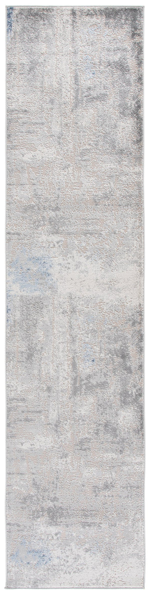 Safavieh Palma Contemporary Round Area Rug In Grey Teal – Low Pile, Power-Loomed Durability, Turkish Craftsmanship 6'-7" x 6'-7" PAM364G-7R