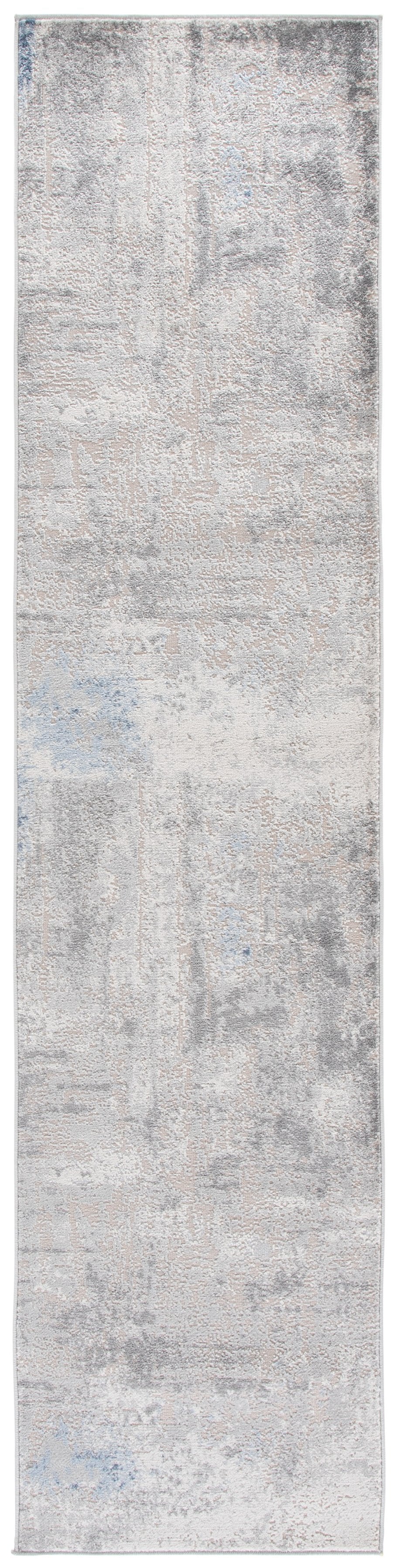 Safavieh Palma Contemporary Grey And Teal Area Rug — Low‑Pile, Power‑Loomed Durability For High‑Traffic Spaces 9'-0" x 12'-0" PAM364G-9