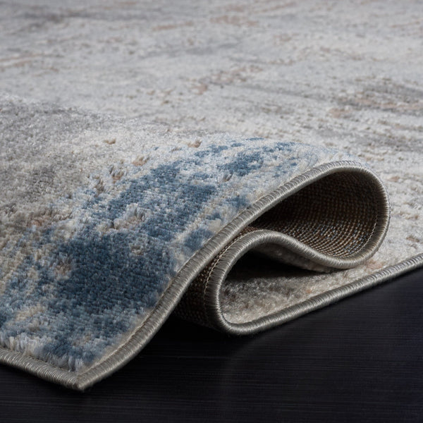 Safavieh Palma Modern Runner Rug In Grey And Teal Tones — Low-Profile, Durable Power-Loomed Design For Hallways 2'-2" x 9'-0" PAM364G-29