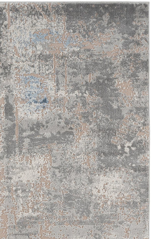 Safavieh Palma Contemporary Grey And Teal Area Rug — Low‑Pile, Power‑Loomed Durability For High‑Traffic Spaces 9'-0" x 12'-0" PAM364G-9