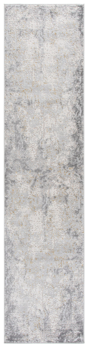 Safavieh Palma Round Grey Area Rug — Modern Low-Pile, Durable Power-Loomed Poly Blend For Easy Care And Style 6'-7" x 6'-7" PAM366F-7R