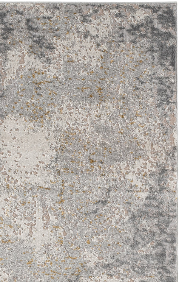 Safavieh Palma Round Grey Area Rug — Modern Low-Pile, Durable Power-Loomed Poly Blend For Easy Care And Style 6'-7" x 6'-7" PAM366F-7R