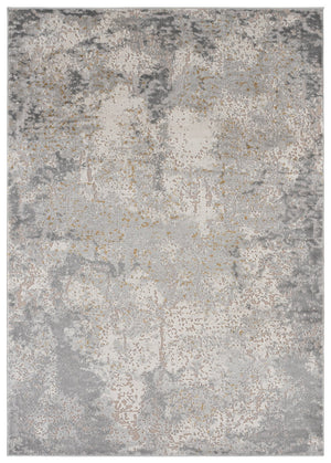 Safavieh Palma Round Grey Area Rug — Modern Low-Pile, Durable Power-Loomed Poly Blend For Easy Care And Style 6'-7" x 6'-7" PAM366F-7R