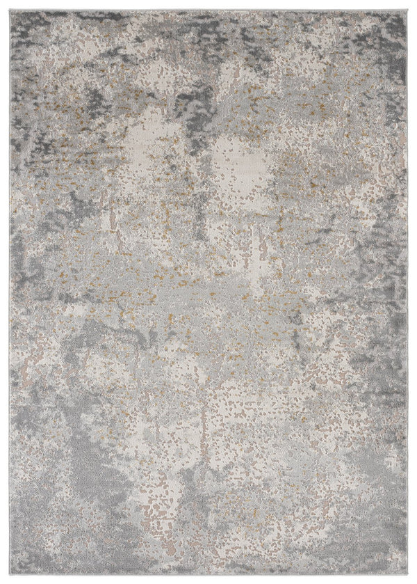 Safavieh Palma Round Grey Area Rug — Modern Low-Pile, Durable Power-Loomed Poly Blend For Easy Care And Style 6'-7" x 6'-7" PAM366F-7R