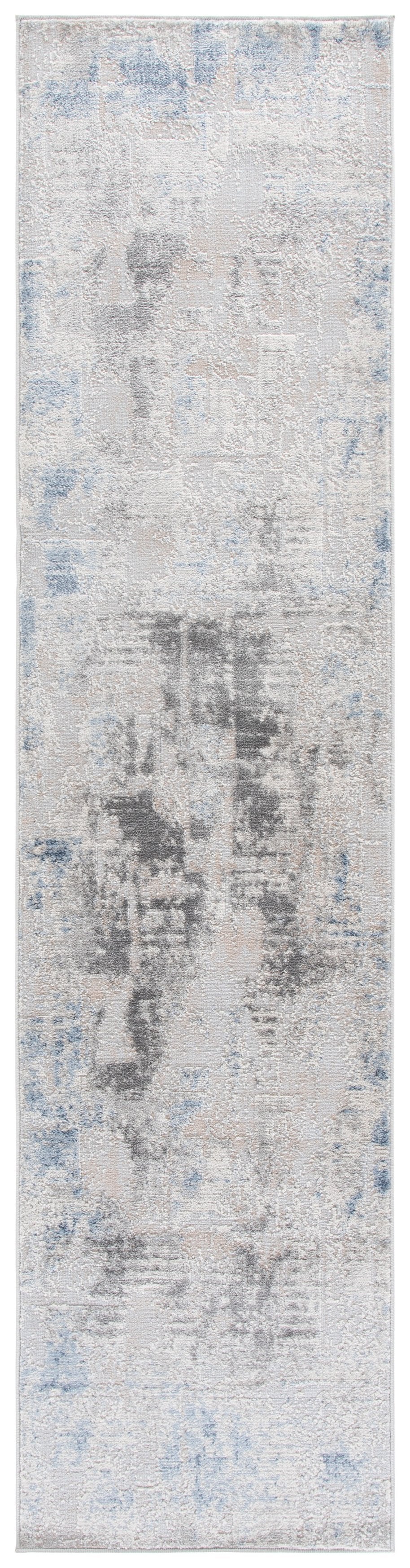 Safavieh Palma Grey And Teal Area Rug — Low-Profile Power-Loomed Turkish Construction, Durable, Stain-Resistant 5'-3" x 7'-6" PAM368G-5