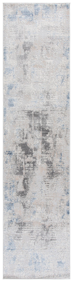 Safavieh Palma Grey And Teal Area Rug — Low-Profile Power-Loomed Turkish Construction, Durable, Stain-Resistant 5'-3" x 7'-6" PAM368G-5