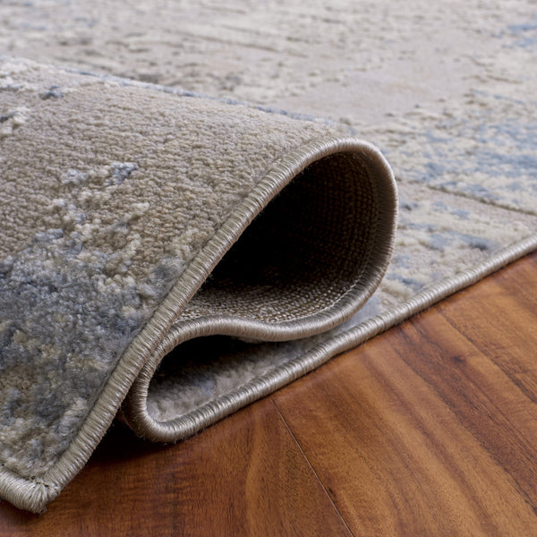 Safavieh Palma Grey And Teal Area Rug — Low-Profile Power-Loomed Turkish Construction, Durable, Stain-Resistant 5'-3" x 7'-6" PAM368G-5