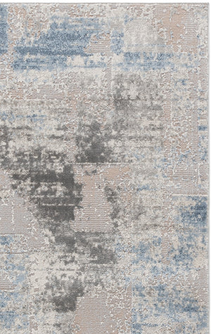 Safavieh Palma Grey And Teal Area Rug — Low-Profile Power-Loomed Turkish Construction, Durable, Stain-Resistant 5'-3" x 7'-6" PAM368G-5