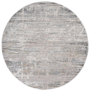 Safavieh Palma Modern Grey And Gold Area Rug — Low-Profile, Stain-Resistant Power-Loomed Design From Turkey 4'-0" x 6'-0" PAM370F-4