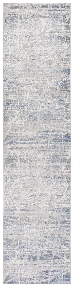 Safavieh Palma Modern Grey Teal Square Rug — Low Pile, Power-Loomed Turkish Construction For Easy Care 6'-7" x 6'-7" PAM370G-7SQ