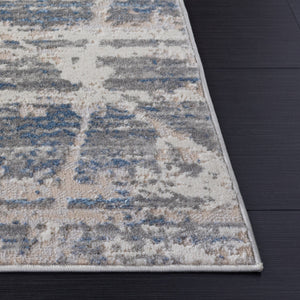 Safavieh Palma Modern Grey Teal Area Rug — Power-Loomed Turkish Design, Low 3/8" Pile, Durable Comfort 5'-3" x 7'-6" PAM370G-5