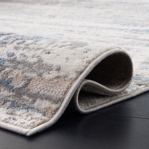 Safavieh Palma Modern Grey Teal Area Rug — Power-Loomed Turkish Design, Low 3/8" Pile, Durable Comfort 5'-3" x 7'-6" PAM370G-5