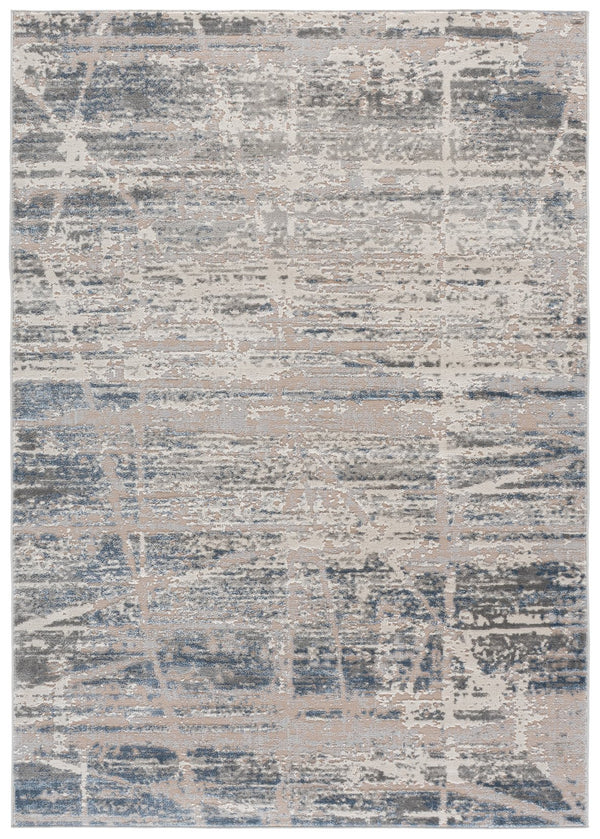 Safavieh Palma Modern Grey Teal Square Rug — Low Pile, Power-Loomed Turkish Construction For Easy Care 6'-7" x 6'-7" PAM370G-7SQ